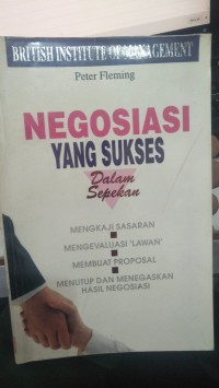 Negosiasi Yang Sukses Dalam Sepekan